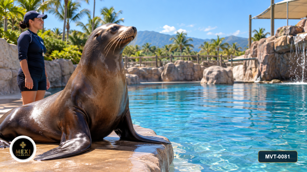 Encuentro con leones marinos en Aquaventuras Park
