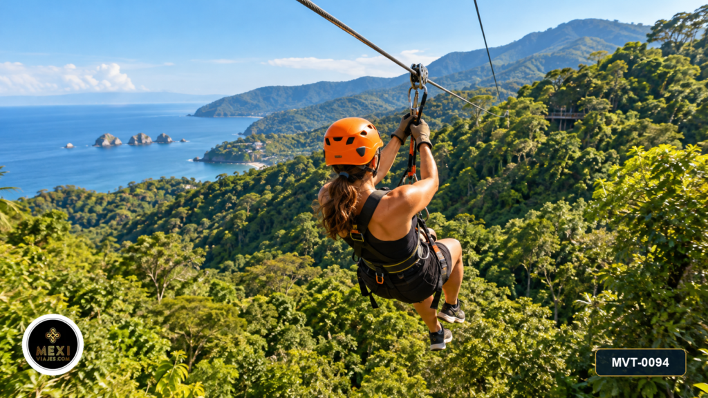 Tirolesas en la selva y snorkel en Los Arcos
