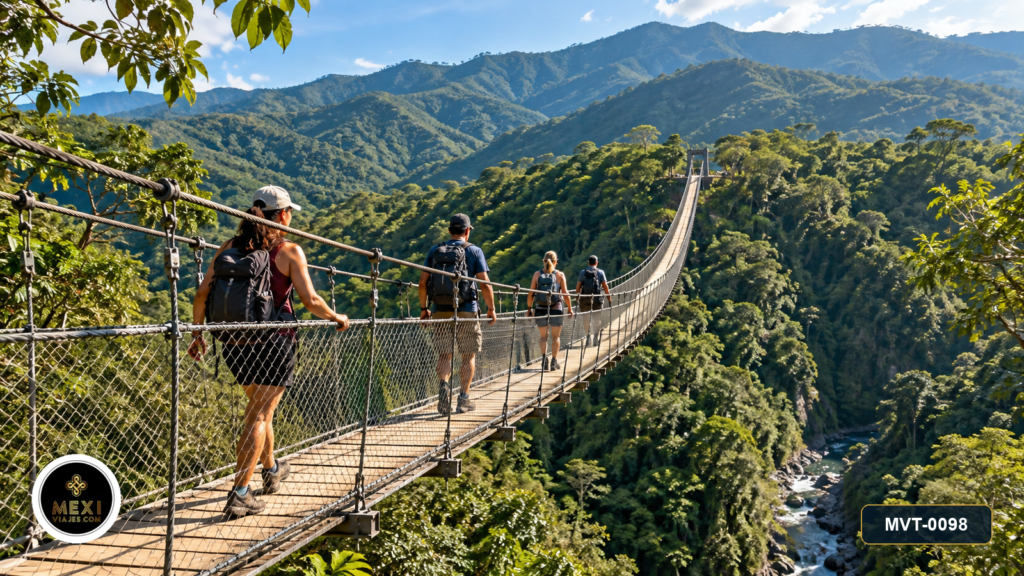 Senderismo, cascada El Salto y puente Jorullo