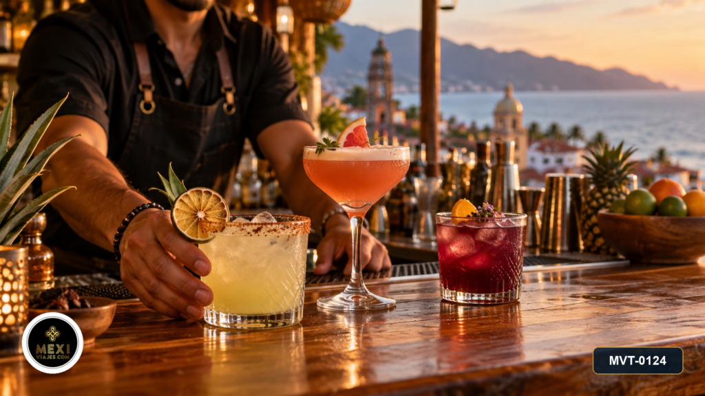 Degustación de cócteles de mezcal y tequila