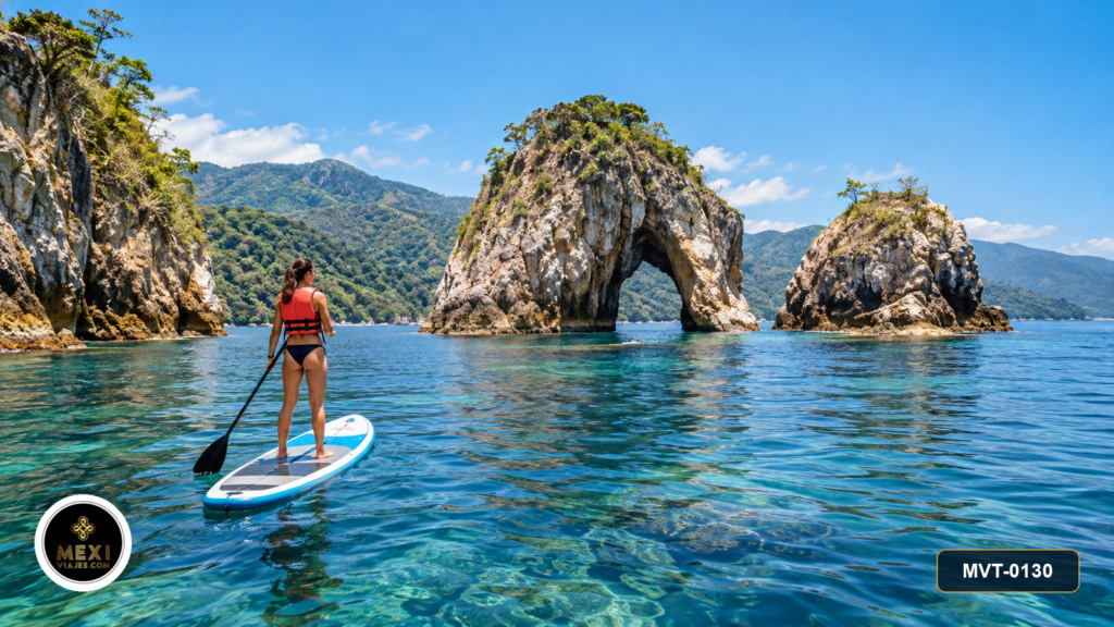 Paddle surf y snorkel en Los Arcos de Mismaloya