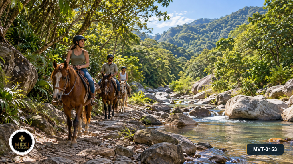 Cabalgata, cuatrimoto y cascada en Sierra Madre